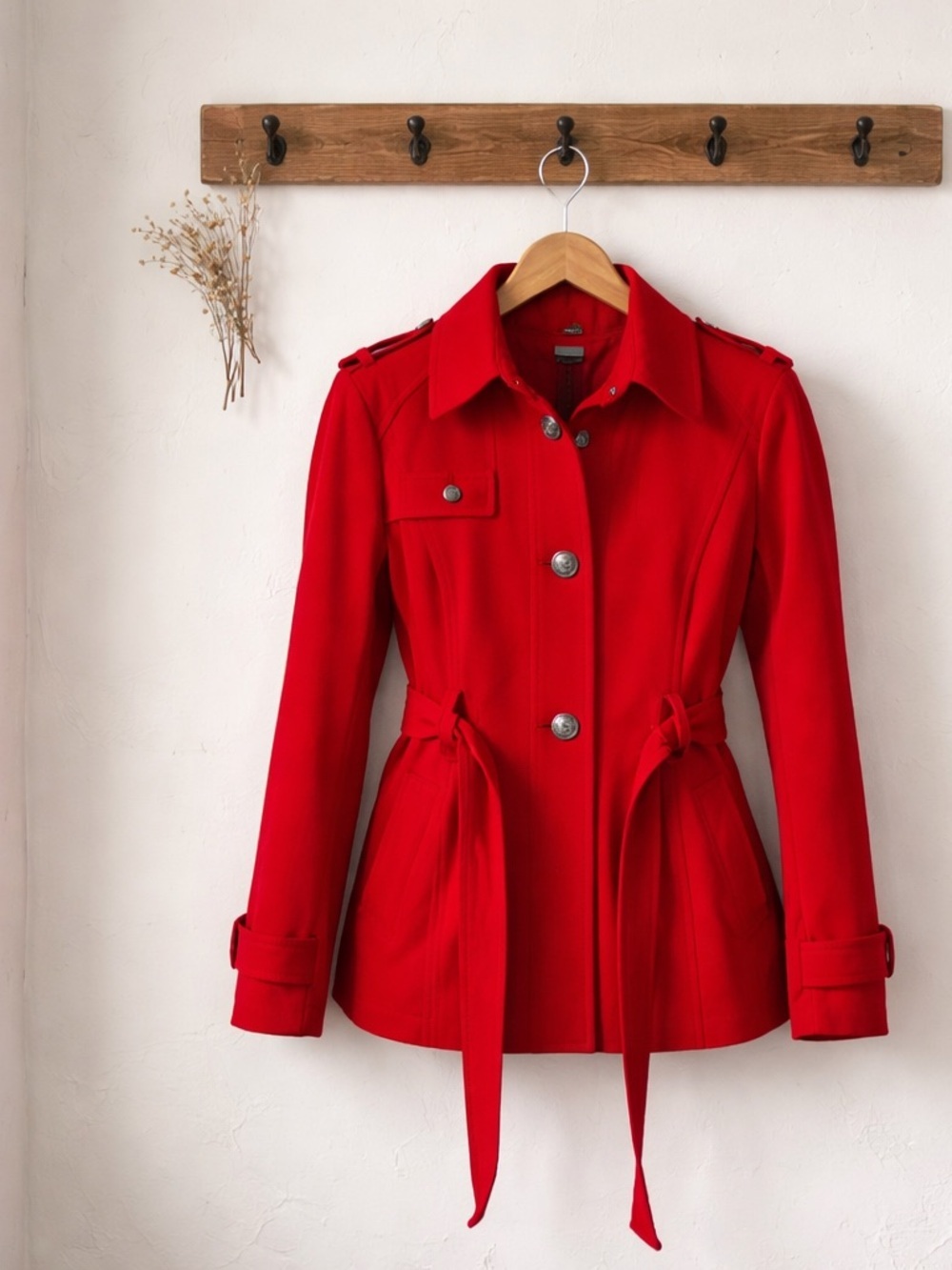 Express Lipstick Red Coat Jacket